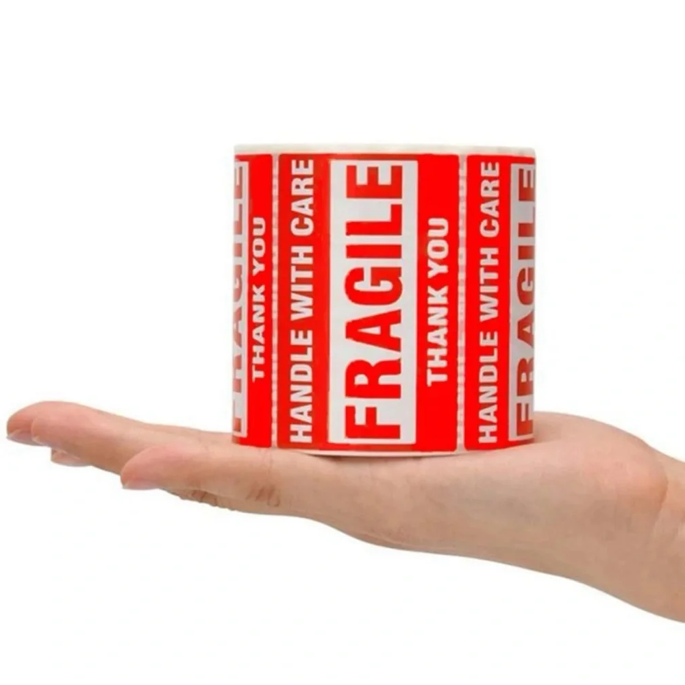 1 ROLL. FRAGILE STICKER, HANDLE WITH CARE WARNING LABEL